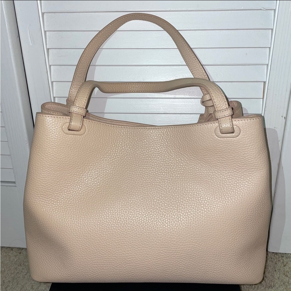 Tory Burch: Thea Center Zip Leather Tote Bag - Picture 4 of 12